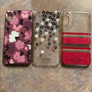 3 Kate Spade & 1 Coach phone case. iphone X